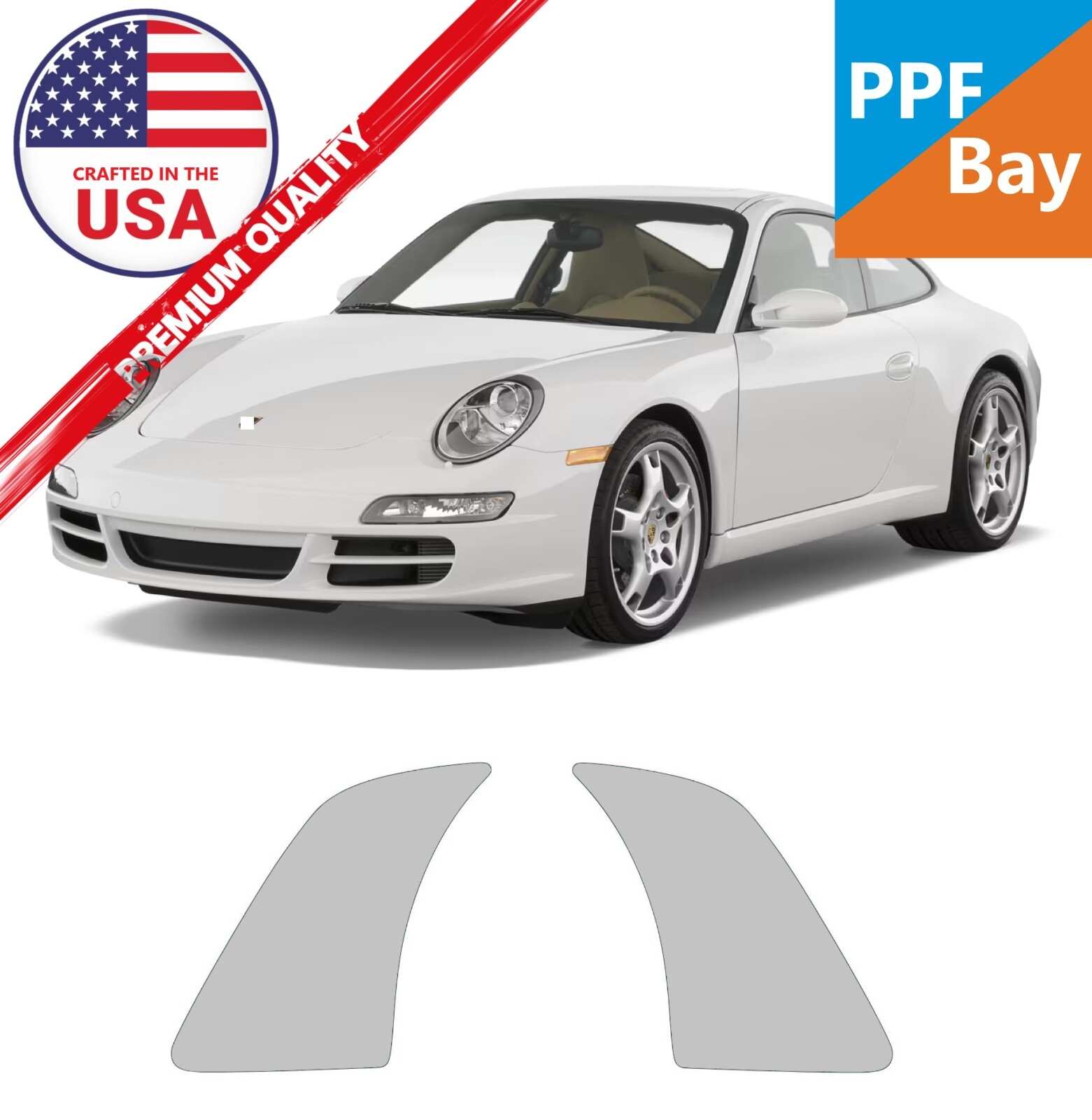 For Porsche 997 Carrera 2005-2008 Stone Guard Paint Protection Film PreCut PPF