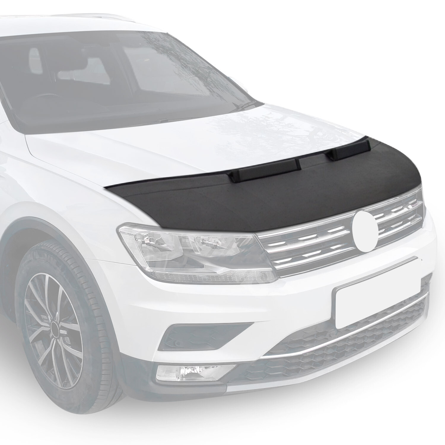 Car Bonnet Mask Hood Bra for VW Golf Mk3 1991-1997 Black 1 Pc