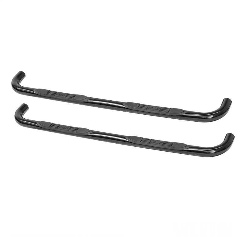 Westin E-Series 3-Inch Nerf Step Bars for Chevy Silverado 1500, Black