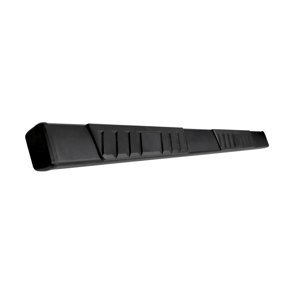 TrailFX A4004B 4 Inch Trapezoid Straight Pwdr Ctd Titanium Black Steel Plastic E