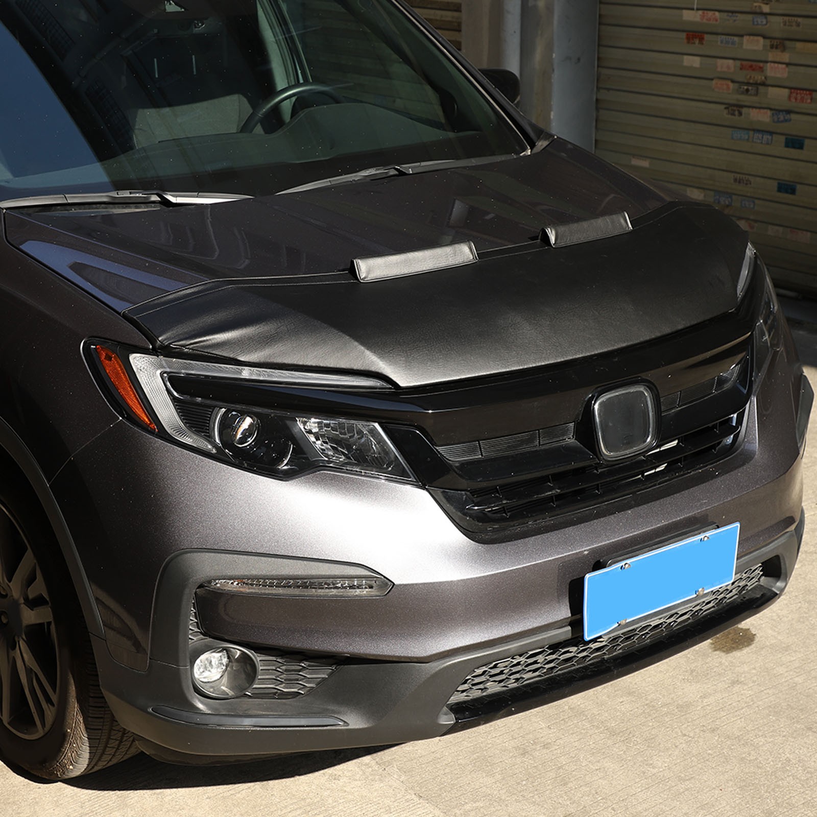 Front End Hood Stone Bra Guard Cover Protection Leather For Honda Pilot 2015-22