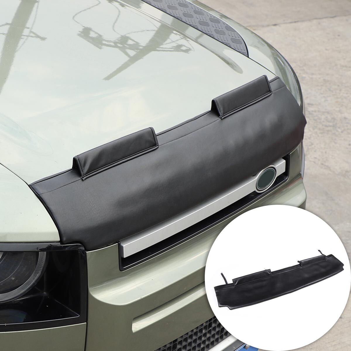 Leather Front End Hood Bra Guard Protection For Land Rover Defender 130 2020-23