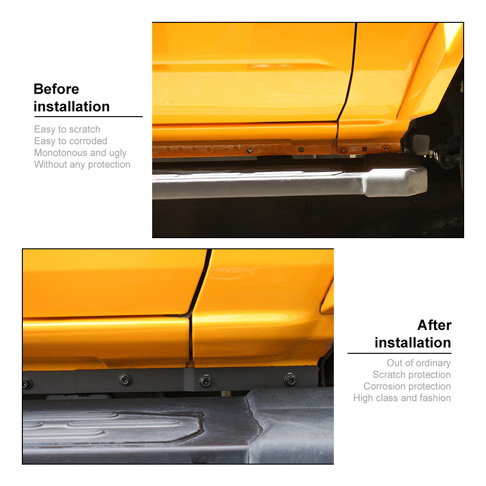 Pinch Weld Cover Fit for Ford Bronco 4-Door 2021-2023 Trail Armor Rocker Panels
