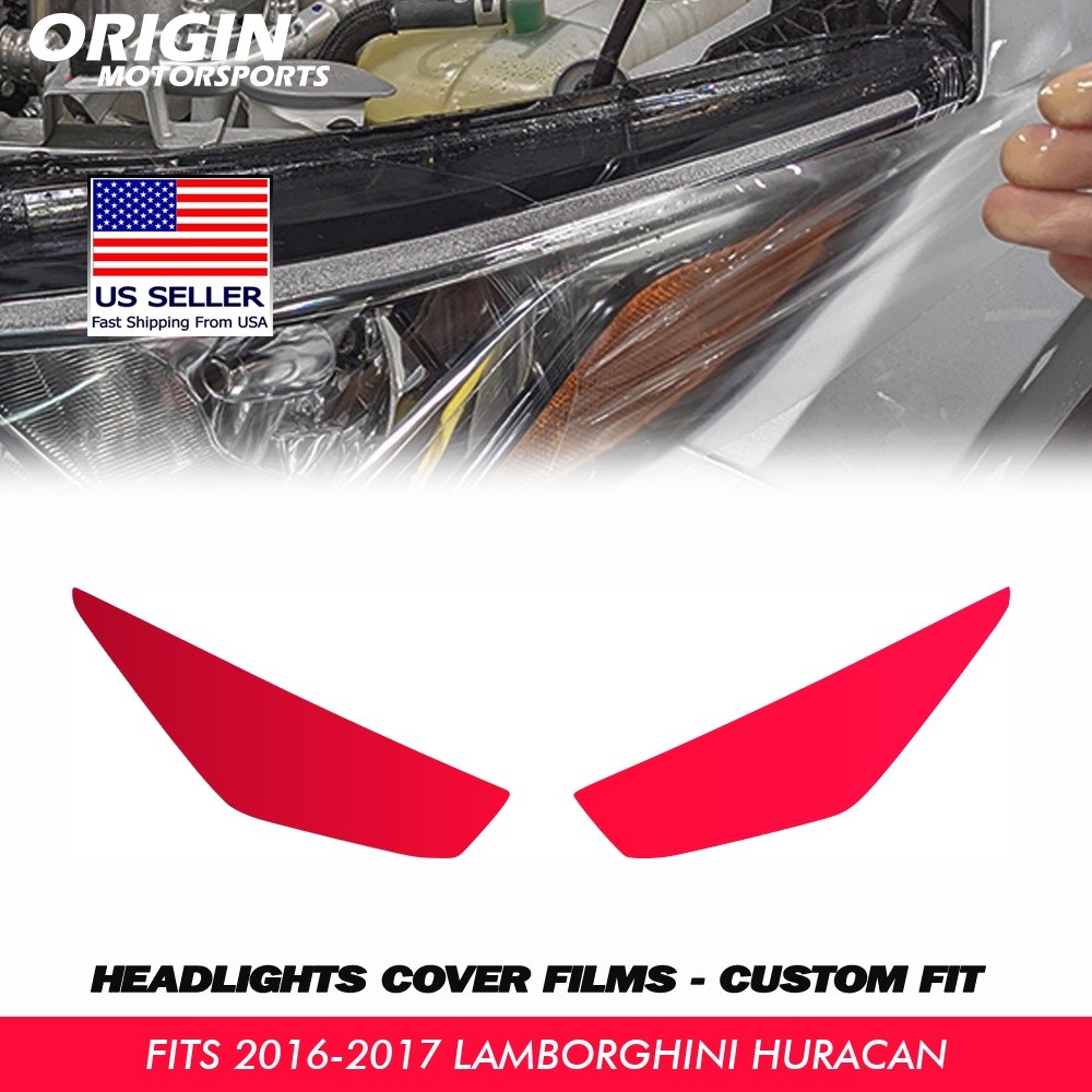 PreCut Headlights Protection Clear Covers PPF For 2016-2017 Lamborghini HURACAN