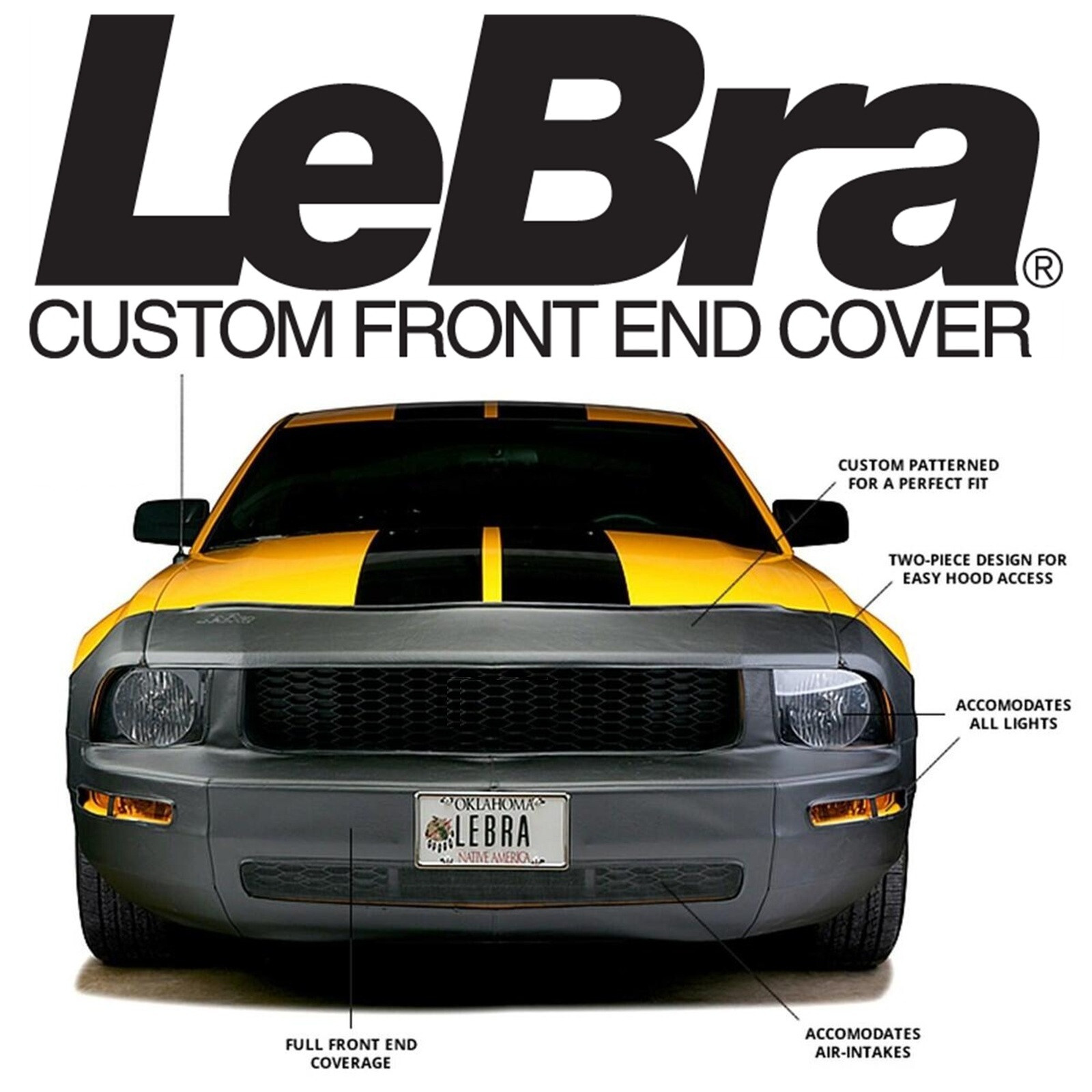 LeBra 2019-2024 Chevrolet Camaro LS & LT Custom Front End Cover Bra #551699-01