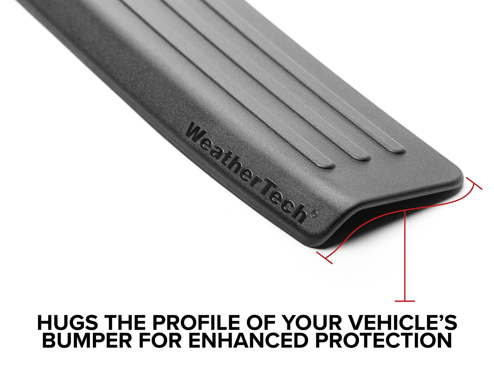 WeatherTech Custom BumperTopper for Edge ST/Edge (Rear Bumper) – Black