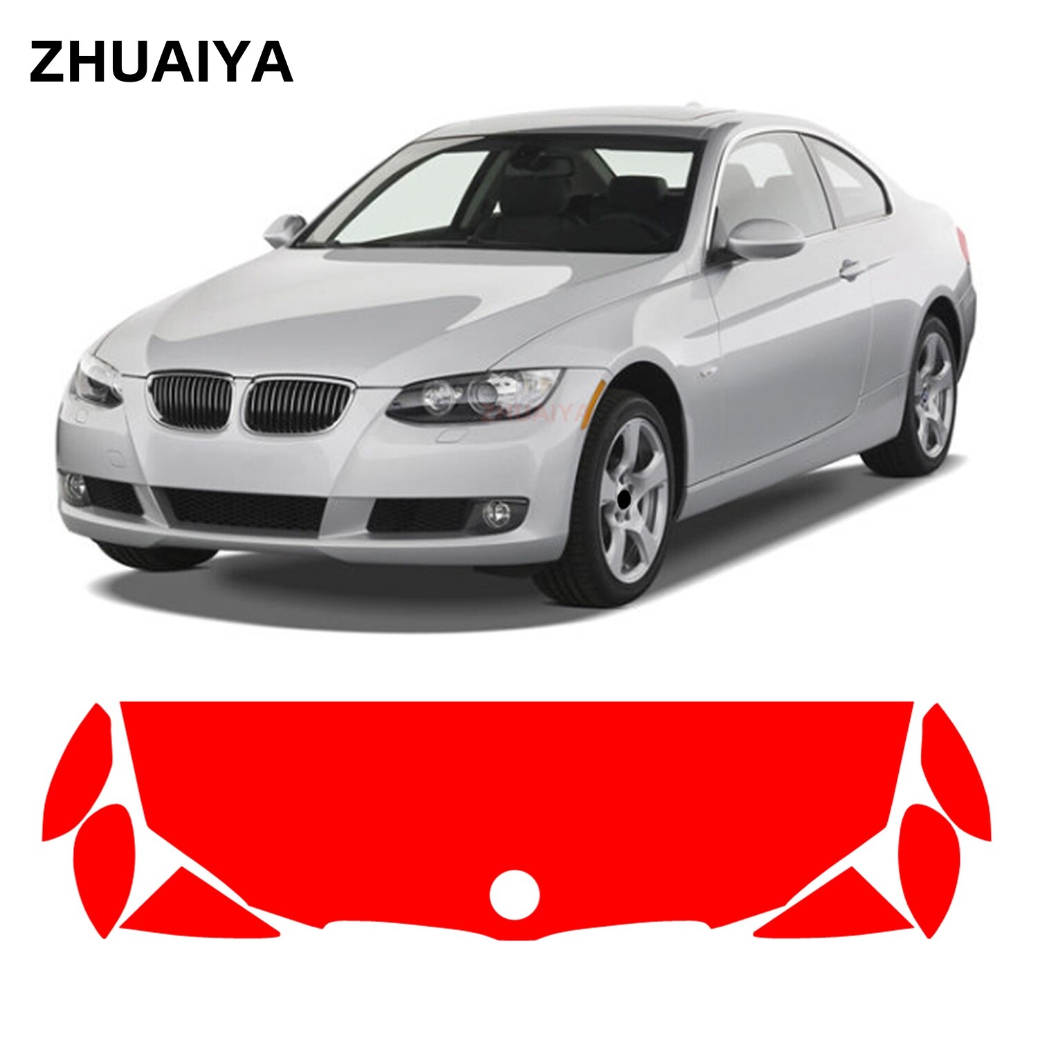 l Hood + Fenders PPF Paint Protection Film For BMW 3 Series Sedan 2009-2011