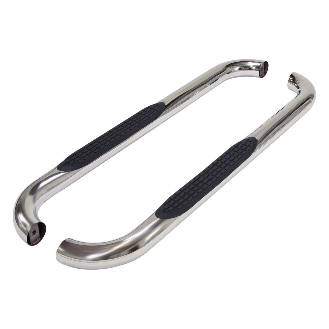 TrailFX 1130301091 3 Inch Round Bent Pol Stainless Steel Without End Caps Rocker