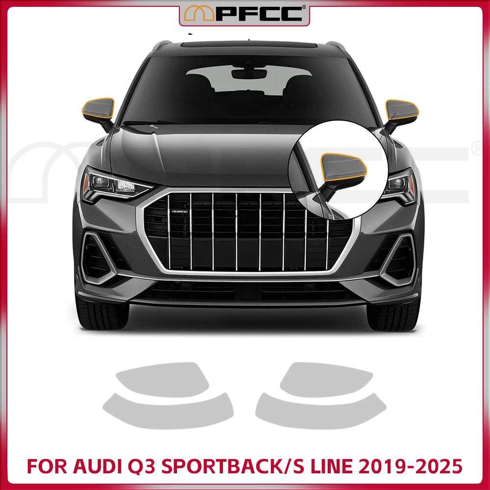 For Audi Q3 Sportback 2019-2025 Rearview Mirror Precut Paint Protection Film PPF