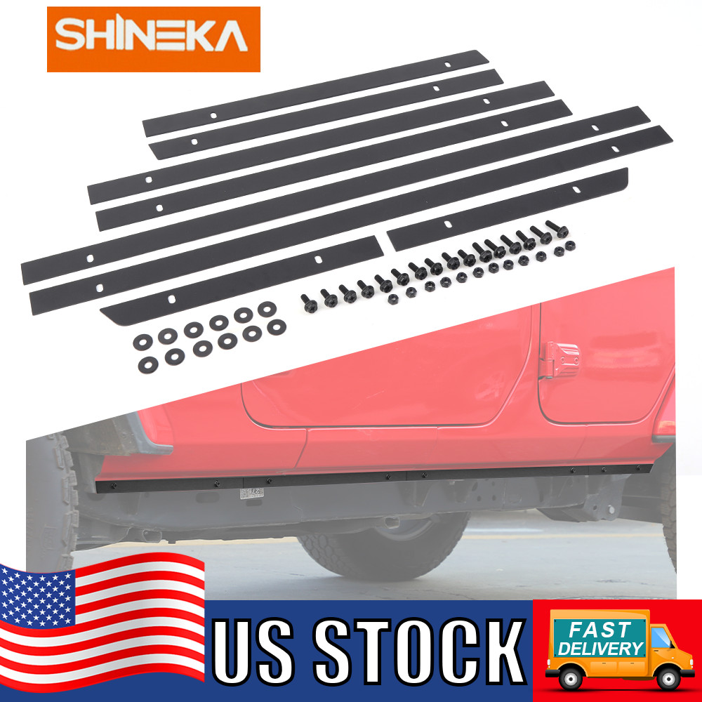 FOR 18+ JEEP WRANGLER JL JT CAR PINCH WELD COVER TRAIL ARMOR ROCKER PANEL GUARD