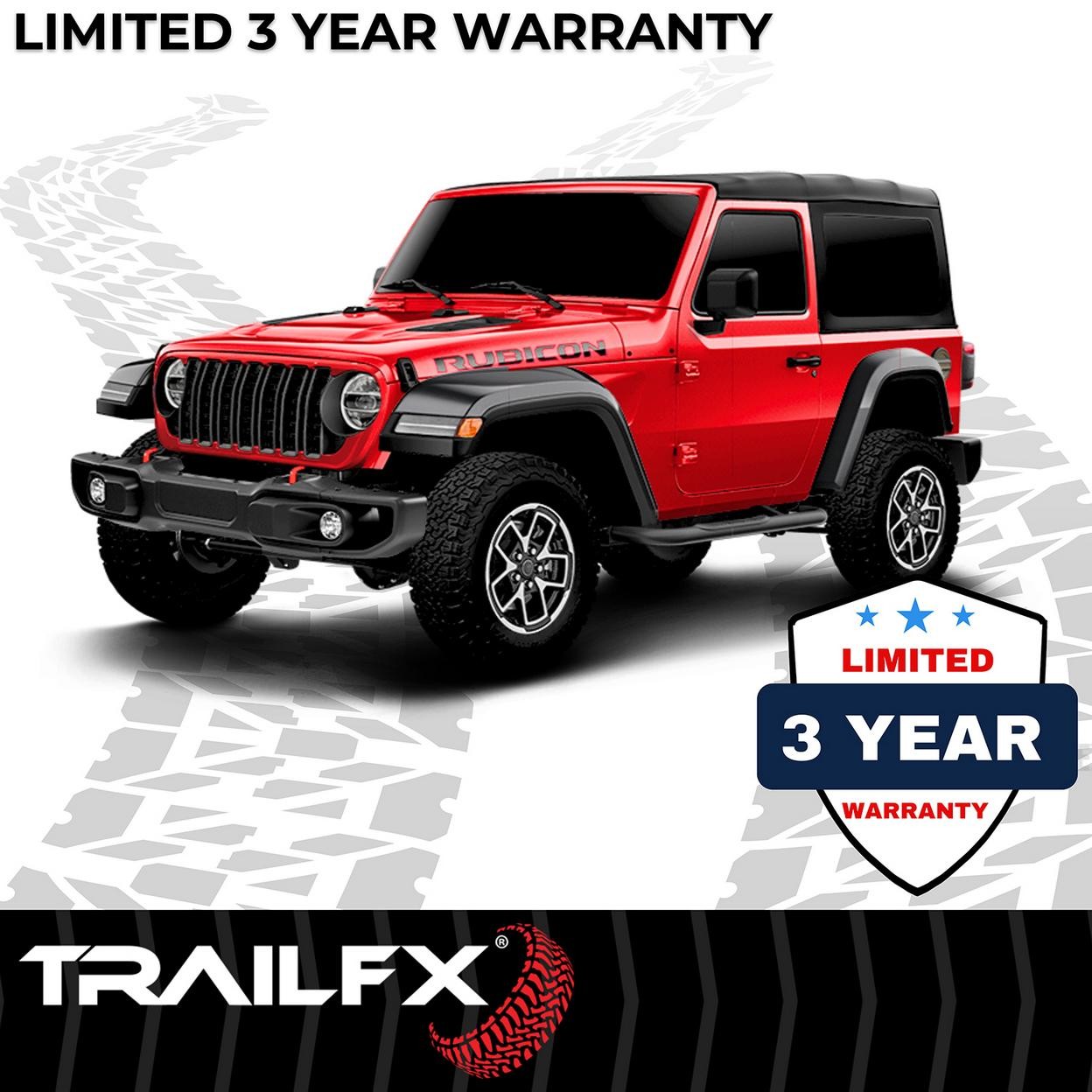 TrailFX A0056T With Step Pads 3 In Round Bent 90 Degree Powder Coated Black Stee