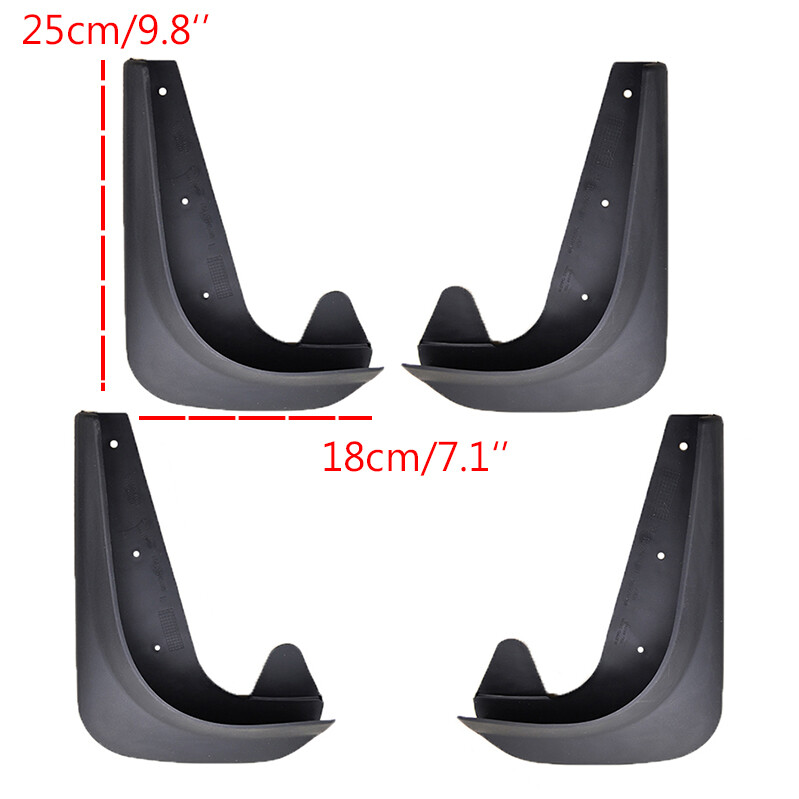 4pcs Universal Splash Guards For Auto Car Pickup SUV Mudflaps Mud Flaps Mudguard