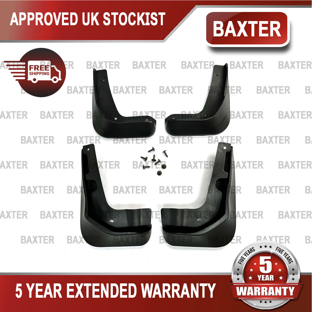 Mud Splash Guards x4 FR/RR For Ford Focus Hatchback 2012-2018 Baxter