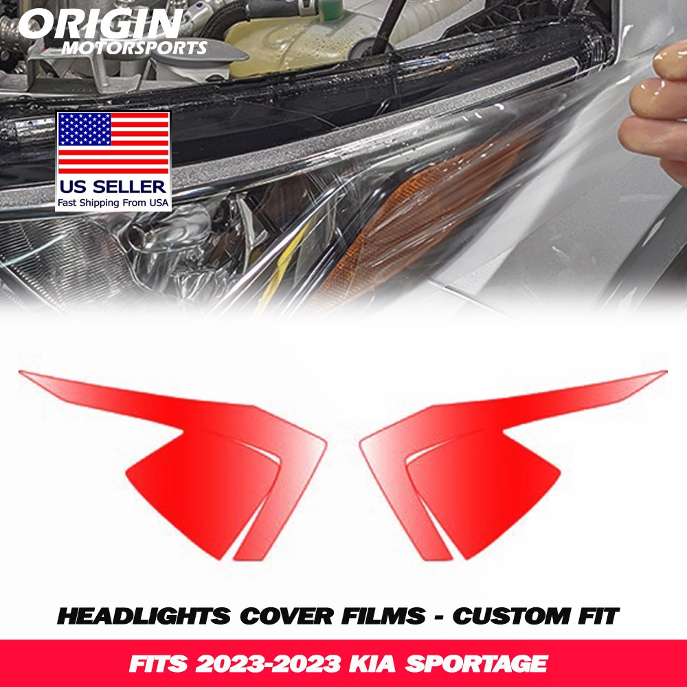 PreCut Headlights Clear Covers Bra Film Kit PPF Fits 2023-2023 SPORTAGE