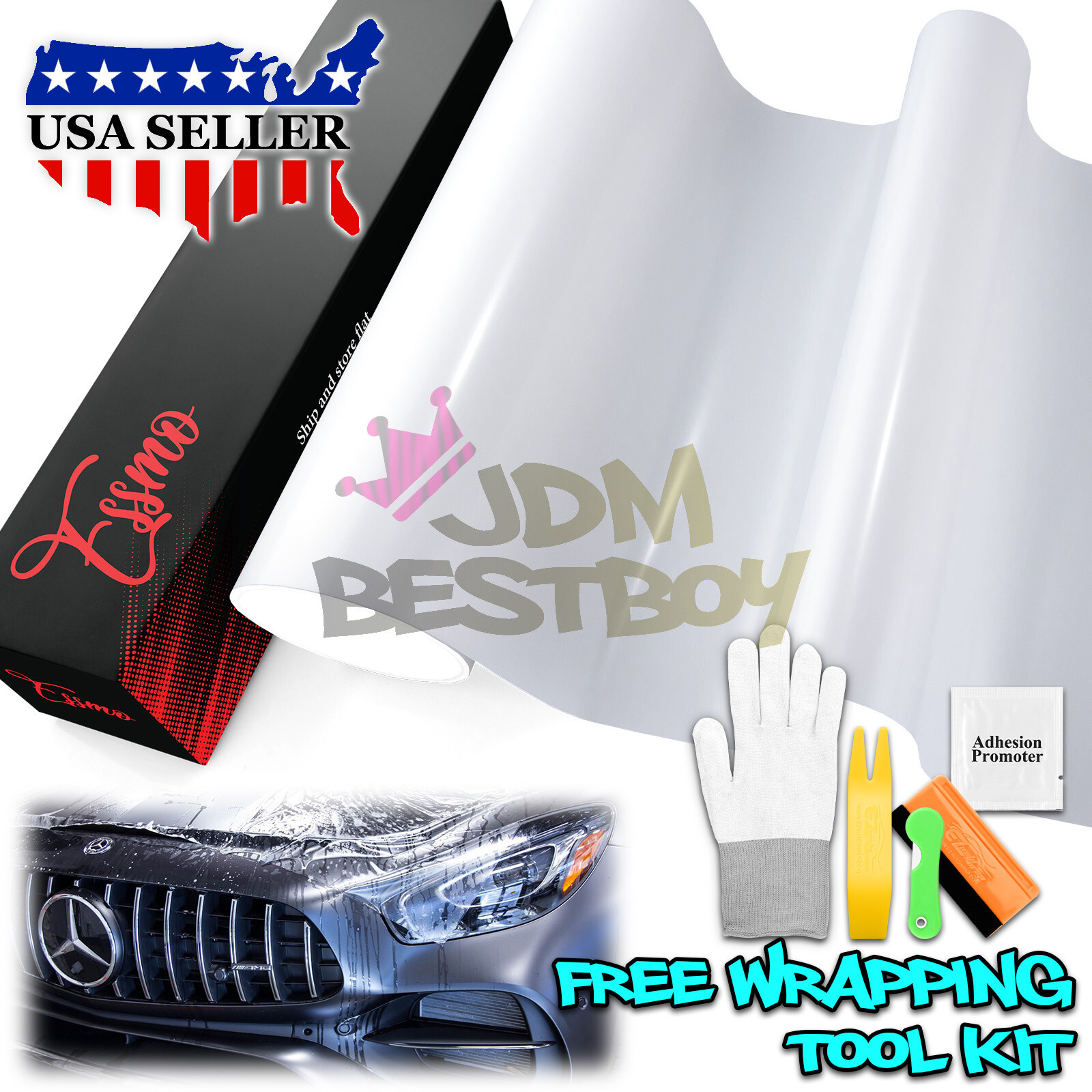 5FTx10FT PPF Paint Protection Film Matte Clear Invisible Scratches Shield