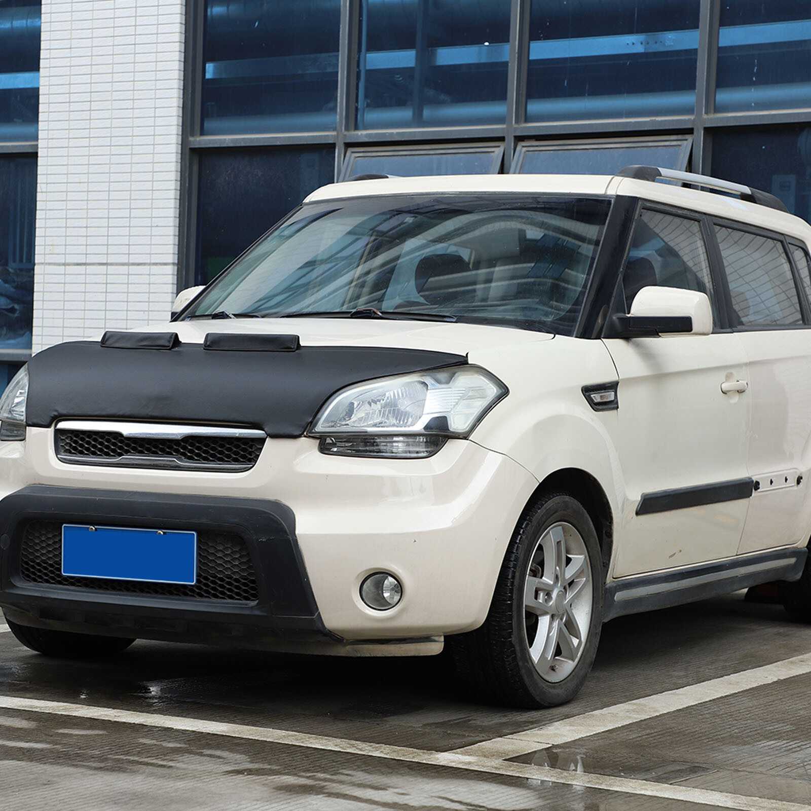 Front End Bumper Hood Mask Bra Cover Protection For Kia Soul 2009.-2013 Lether