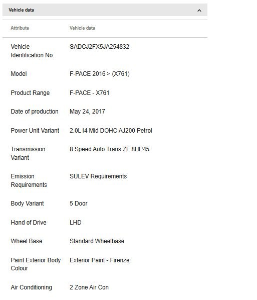 Jaguar 2017-2020 Jaguar F-Pace Inner Shield T4A4289