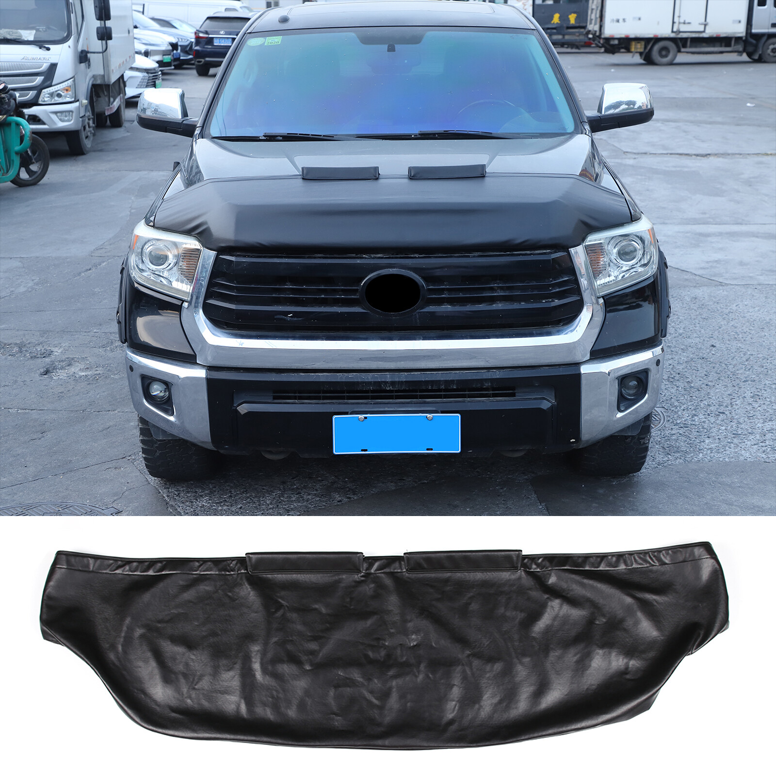Front End Hood Bumper Mask Bra Cover Protector For Toyota Tundra 2007-2021