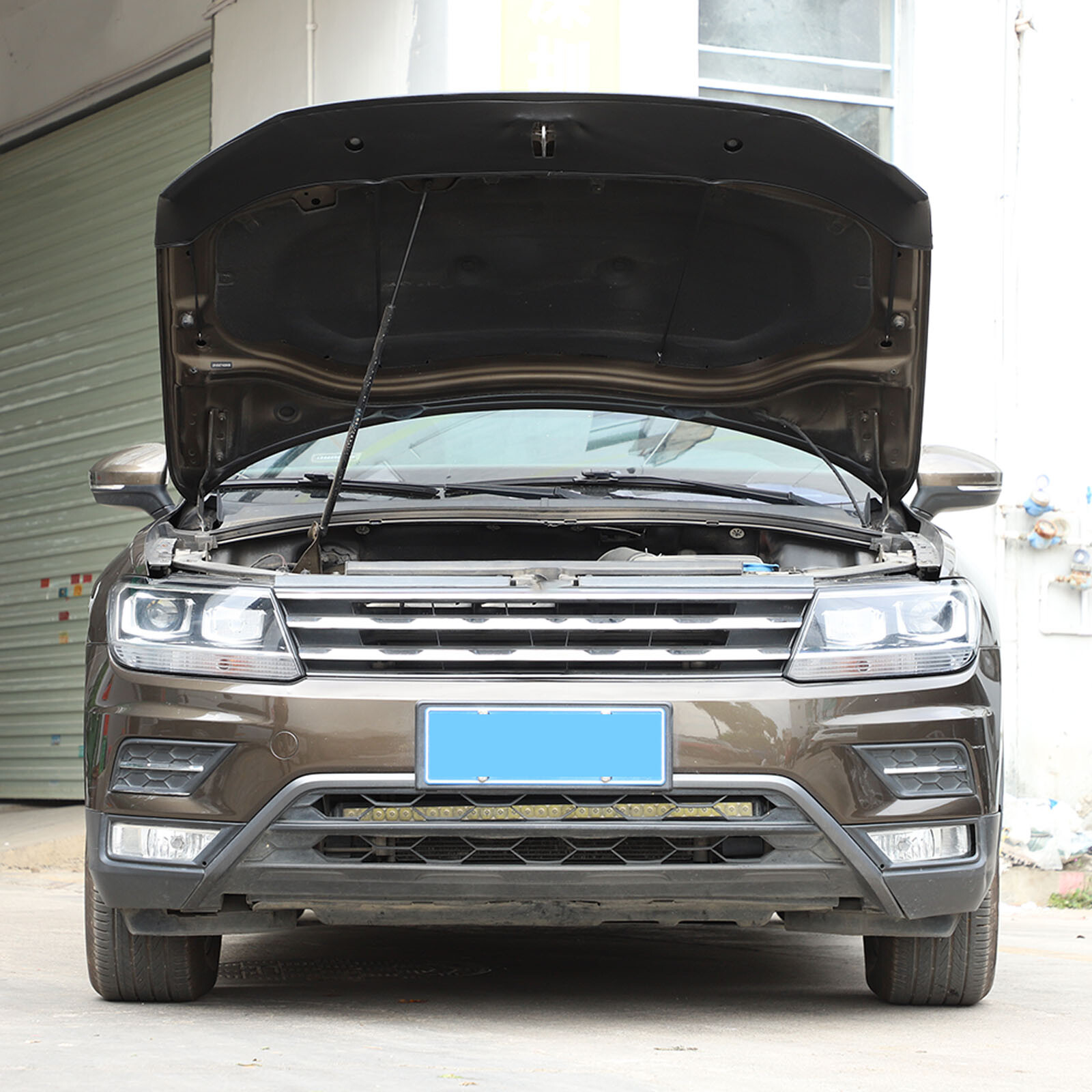 Front Hood Cover Engine End Bra Protector for Volkswagen VW Tiguan 2018-24 Black