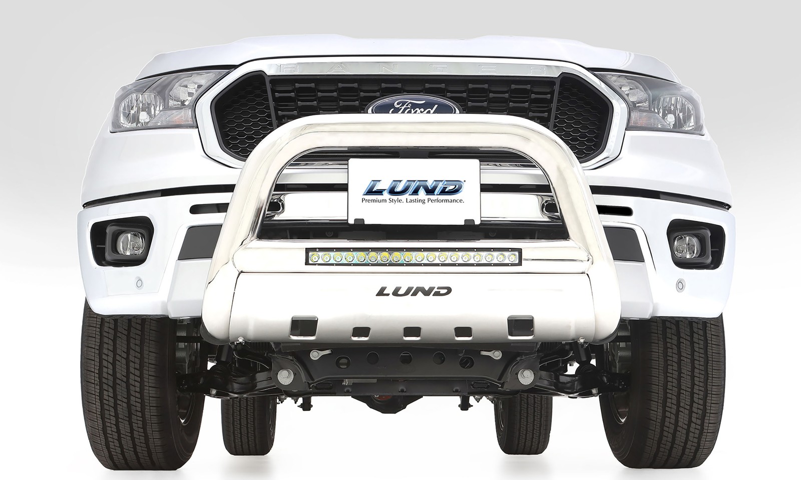 Stainless Steel Bull Bar with 20″ LED Light for Ford Ranger 2019-2024