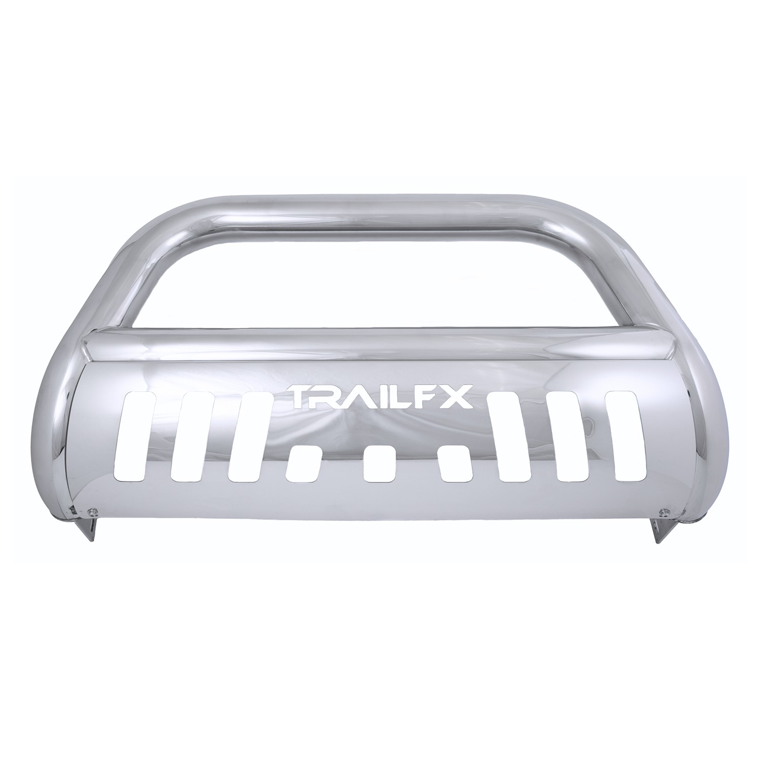 Stainless Steel 3-Inch Bull Bar for Trucks & SUVs with Skid Plate & Light Mounts