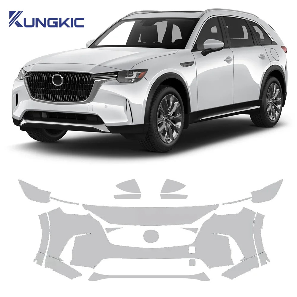 For Mazda CX90 2024 CX-90 TPU Paint Protection Film Front Bumper Anti Scratch