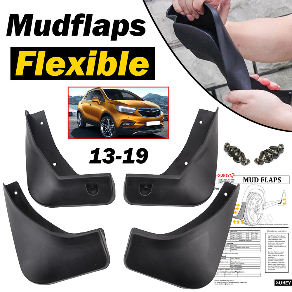 Front & Rear Mudflaps Mud Flaps Splash Guards For Vauxhall Mokka X 2012-2019