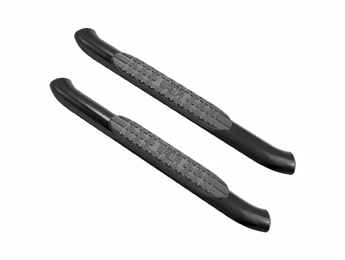 Westin Pro Traxx 4″ Black Oval Nerf Bars Side Steps 21-21405