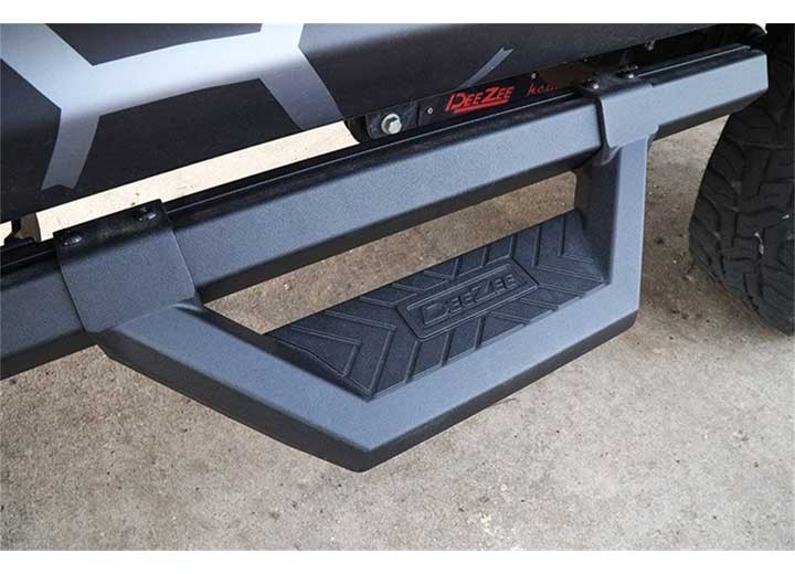 Dee Zee DZ66321CTB For Hex Cast/Txt Black Side Step Crew Cab (No Brackets)