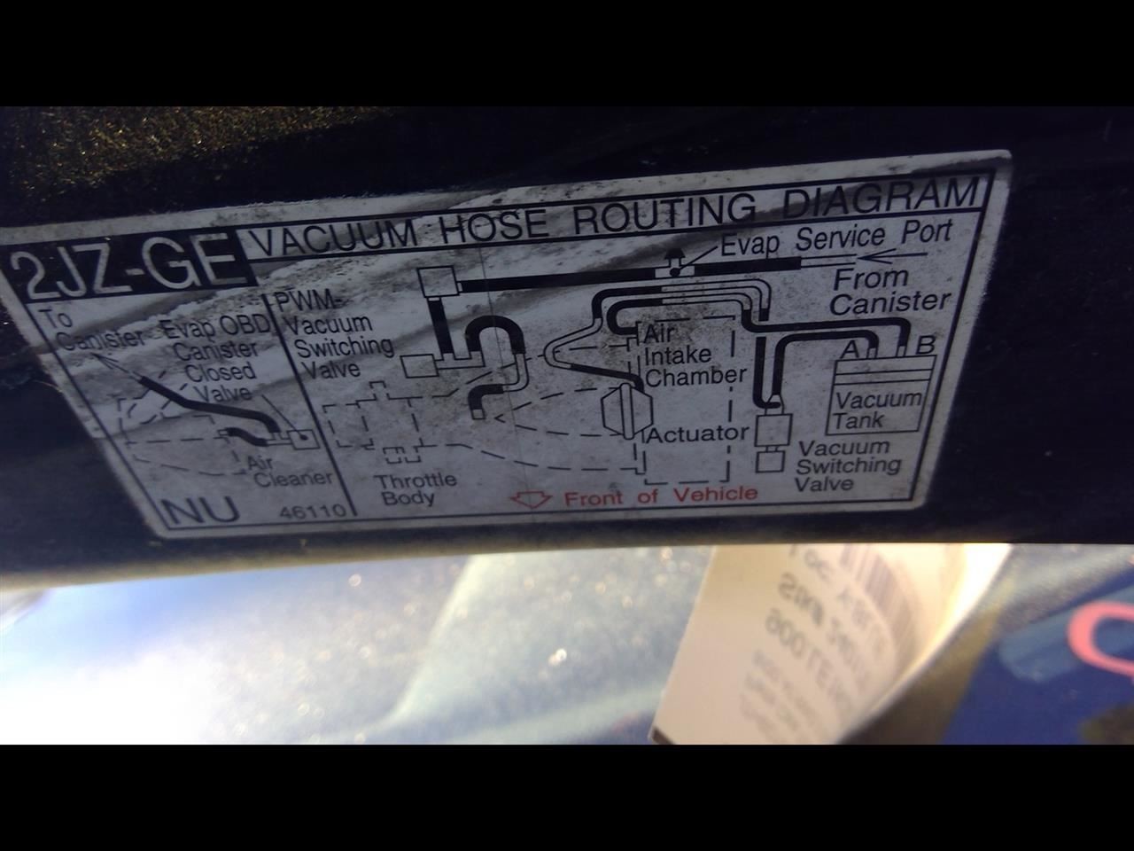 2001 LEXUS IS300 3.0L COWL VENT PANEL