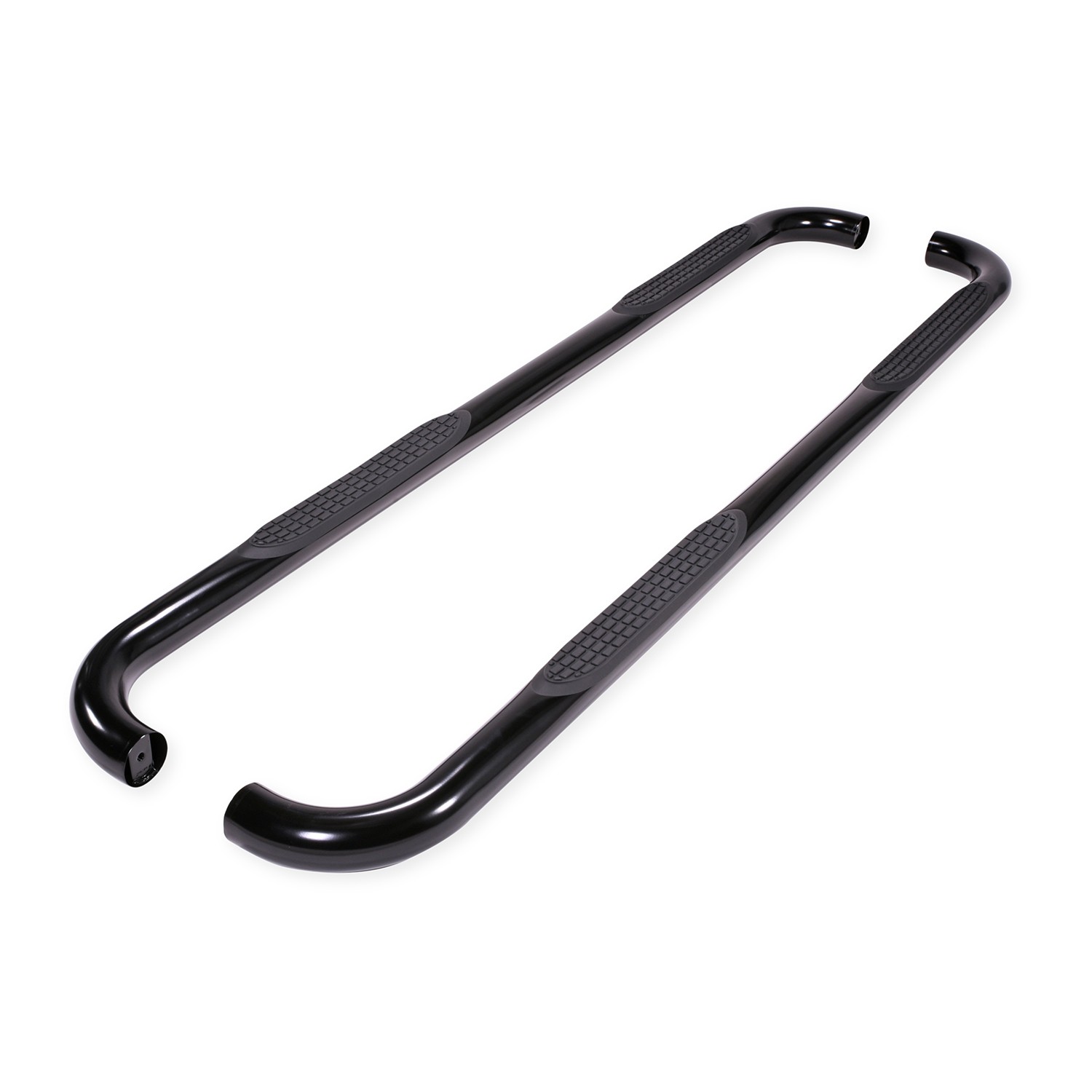 TrailFX 1150540073 3″ Round Black Nerf Bar w/Step Pads Rocker Mount