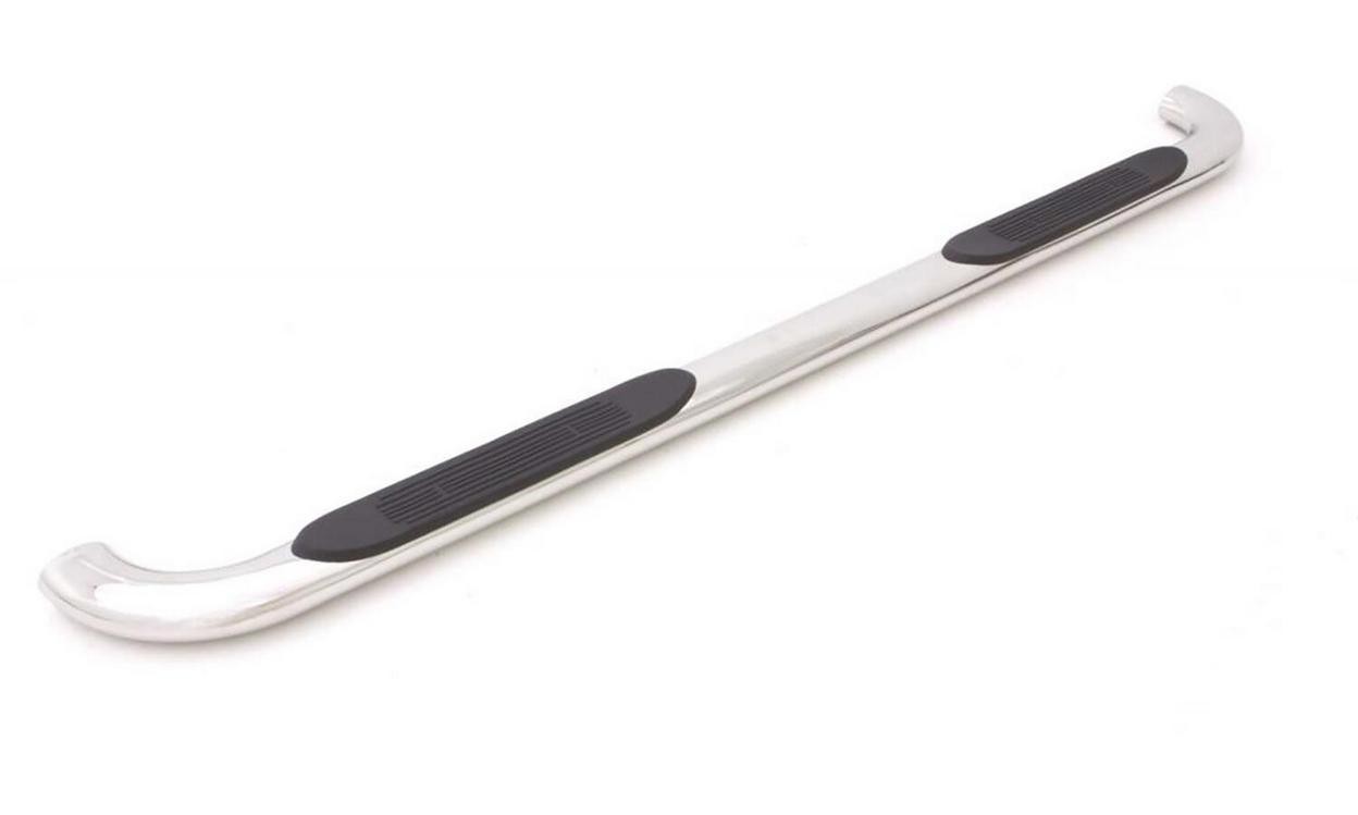 Lund Step Nerf Bar 4 In OVAL BENT SS Fits 2019-2024 Chevrolet Silverado 1500 Cre