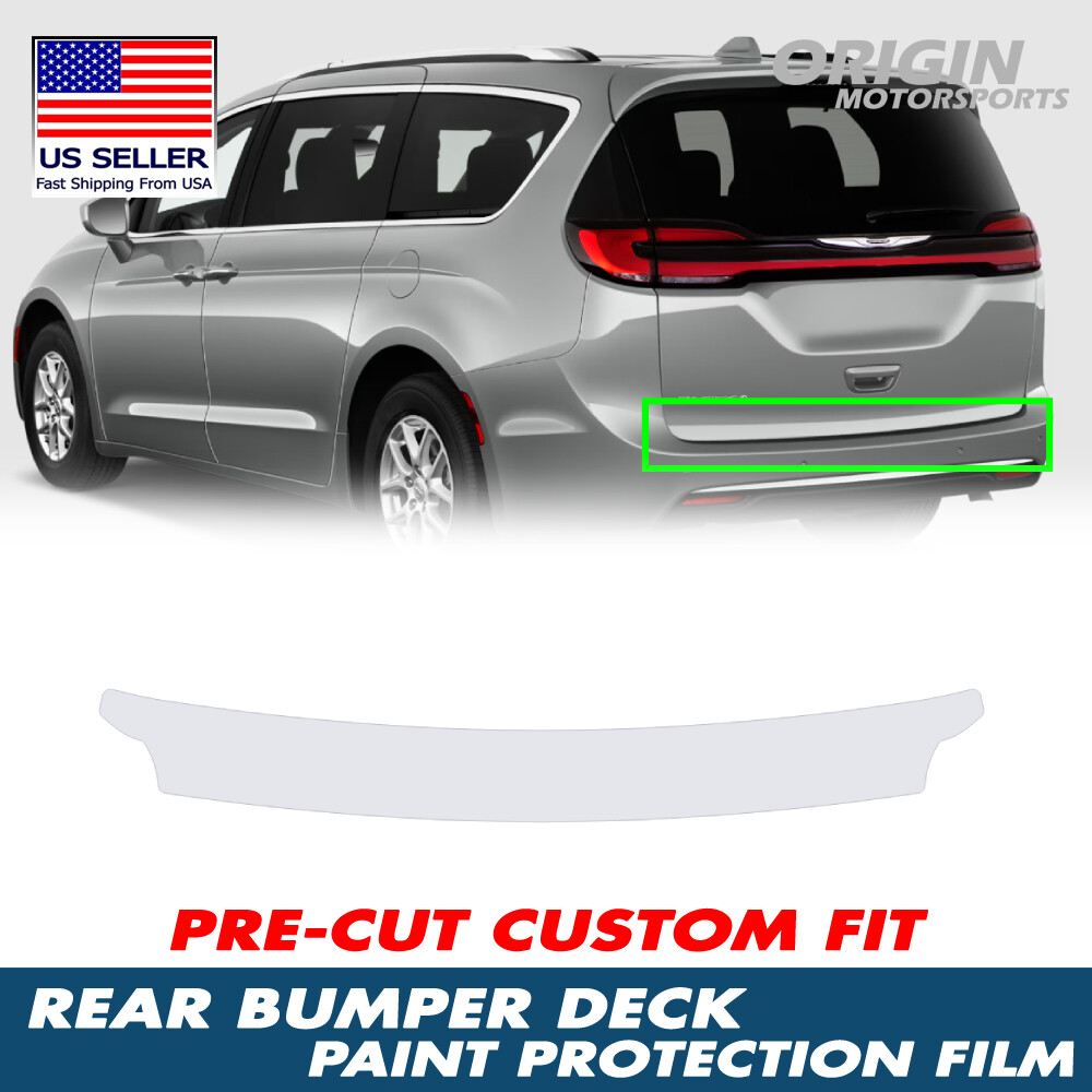 PreCut Rear Bumper Deck Paint Protection Film PPF For 2021-25 Chrysler Pacifica