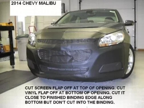 Lebra Front End Mask Bra Cover for 2014 2015 Chevy Malibu / 2016 Malibu Limited
