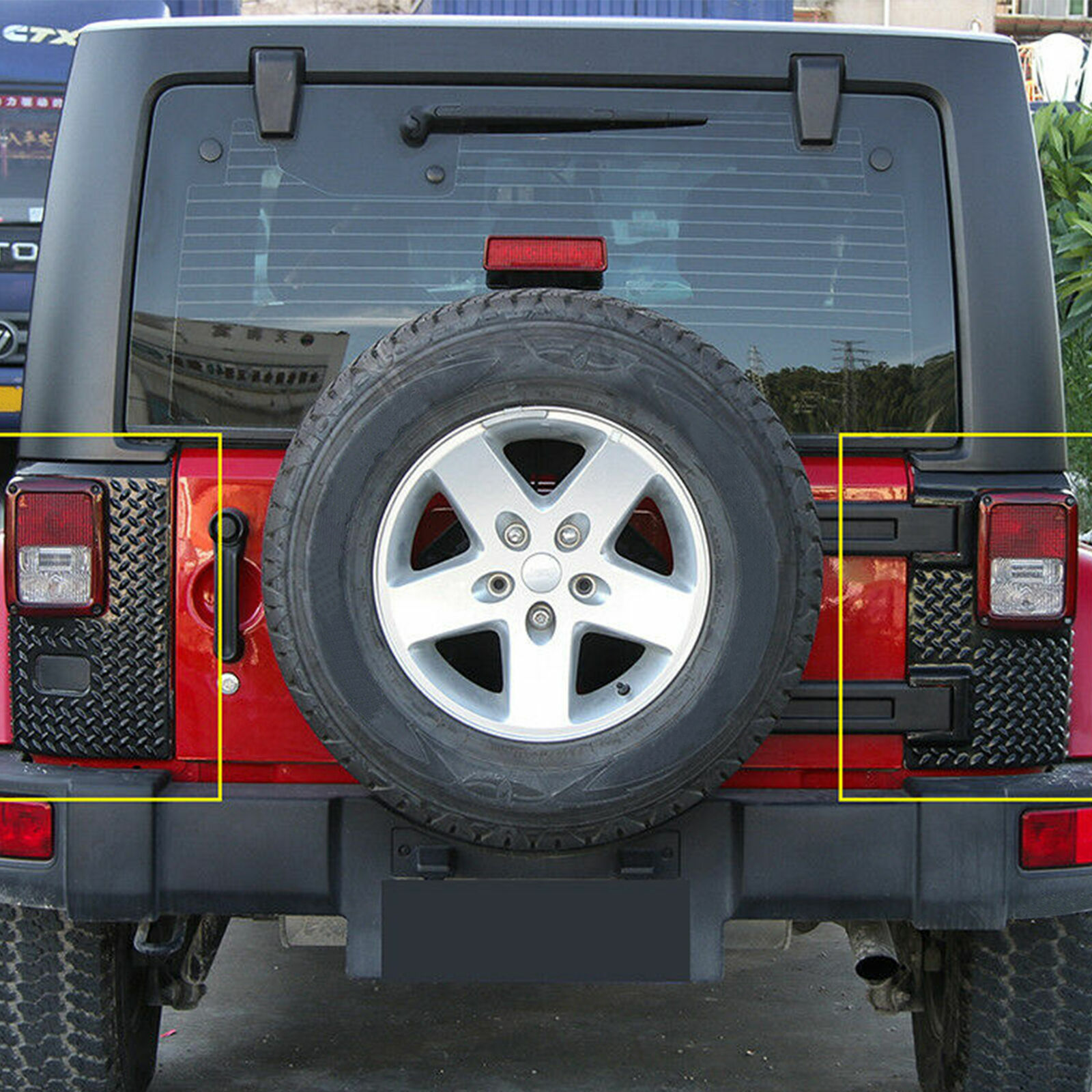 Jeep Wrangler JK Rear Corner Guards Body Armor Cover 4 Door 07-18