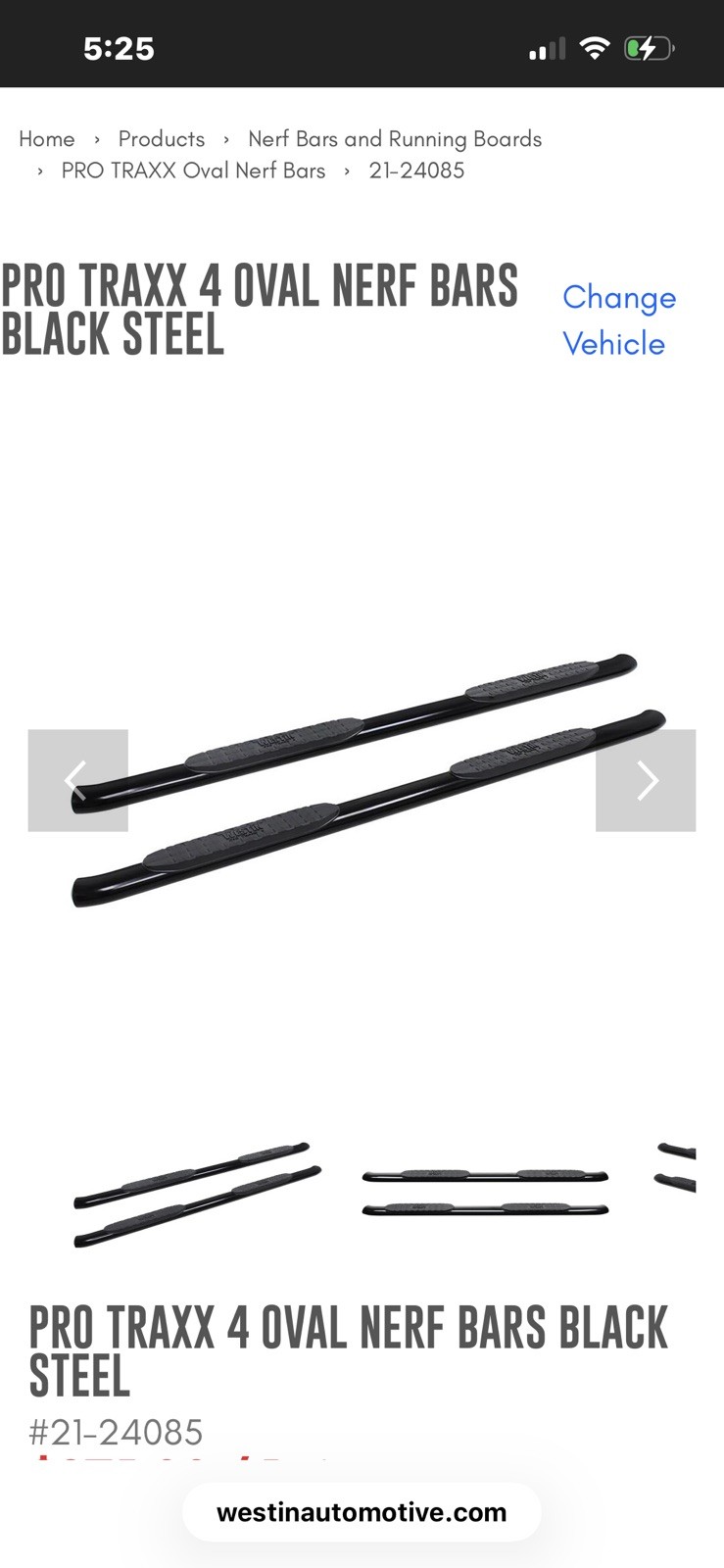 Westin 21-24085 PRO TRAXX 4 Oval Nerf Step Bars For 19-26 Dodge Ram 1500 CrewCab