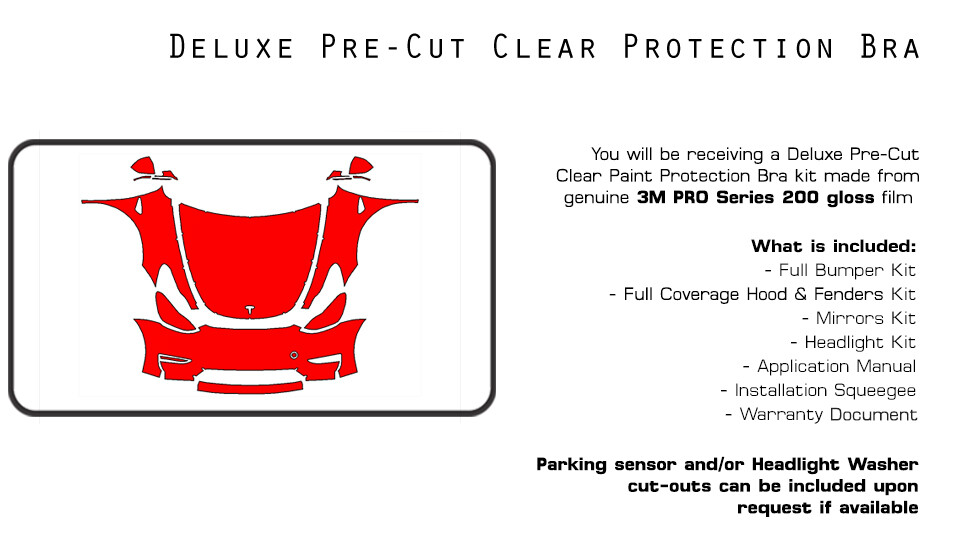Tesla Model Y 2023-2024 3M PRO Series PreCut Paint Protection Film Clear Bra PPF
