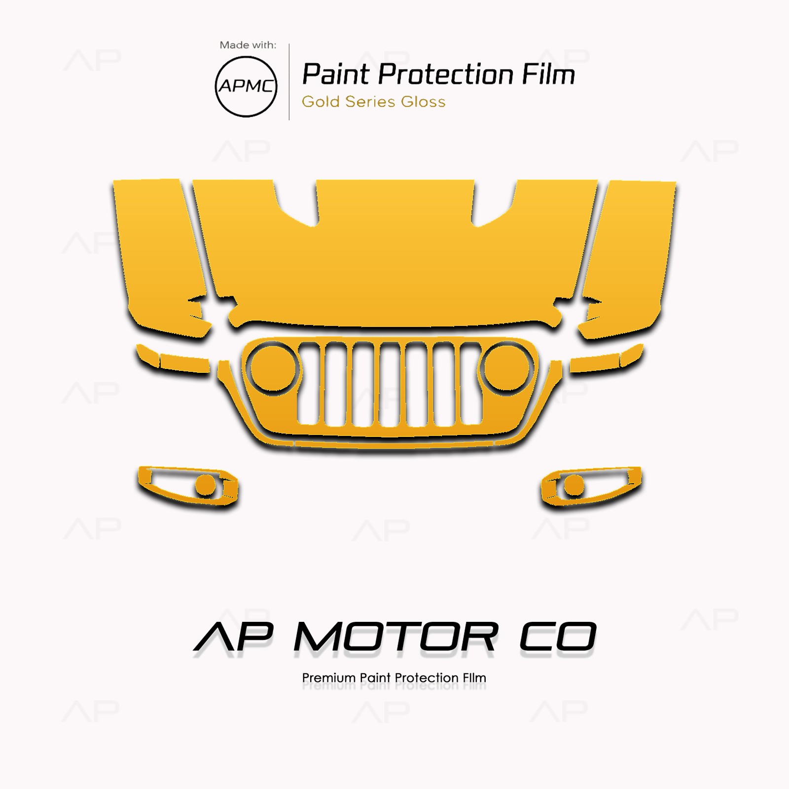 Jeep Wrangler Rubicon 2019-2023 Pre Cut Paint Protection Clear Bra PPF Kit
