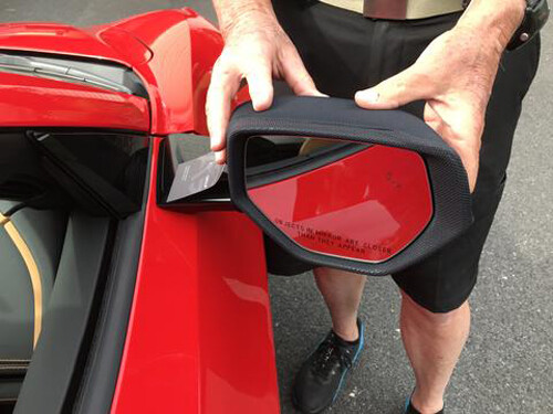 NoviStretch Mirror Covers for the 2020+ C8 Corvette