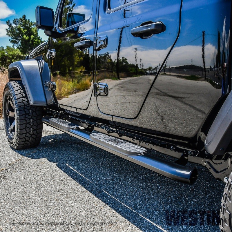 Westin 21-24165 PRO TRAXX 4 Oval Nerf Step Bars Black 2020–2026 Jeep Gladiator