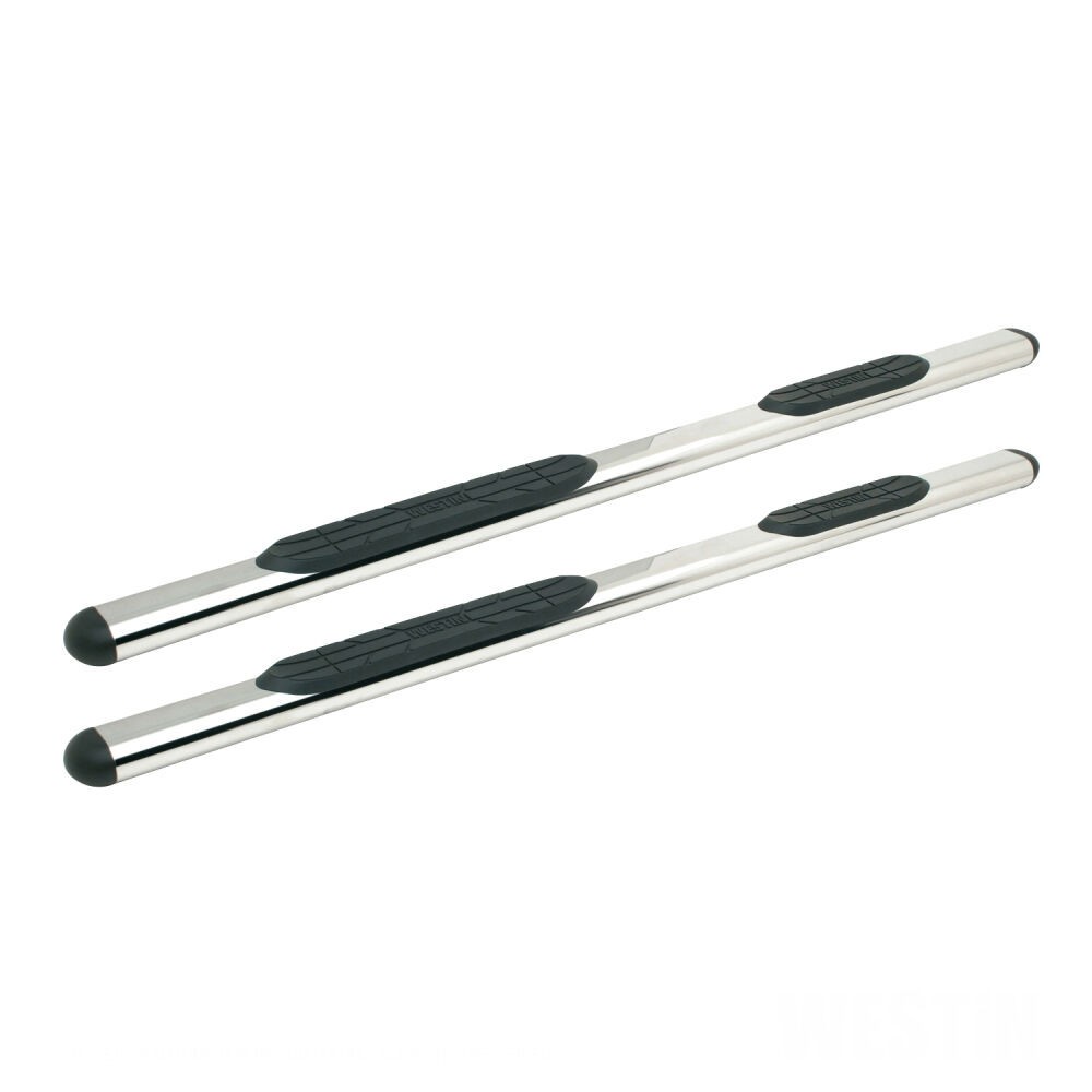 Westin 22-5020 Premier Oval 4 inch Nerf Step Bar Polished Stainless Steel SINGLE