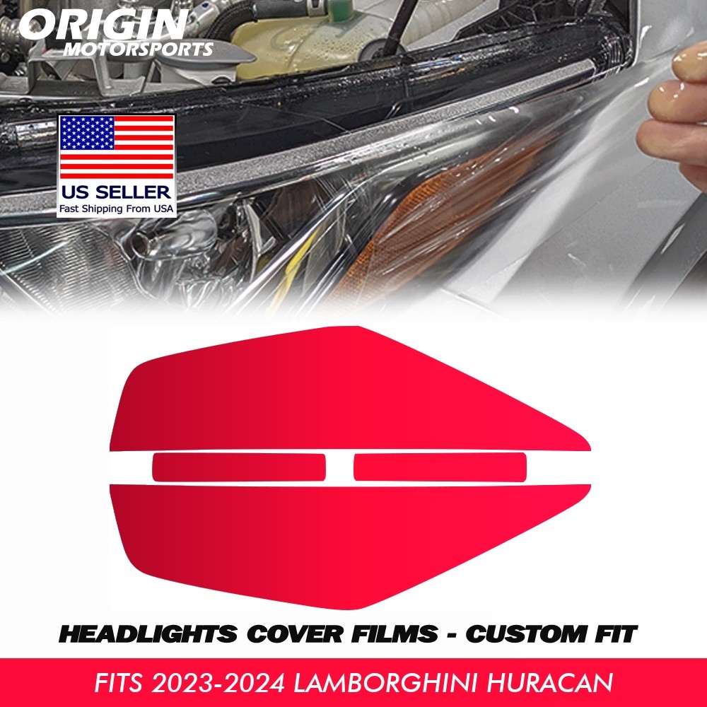PreCut Headlights Protection Clear Covers PPF For 2023-2024 Lamborghini HURACAN