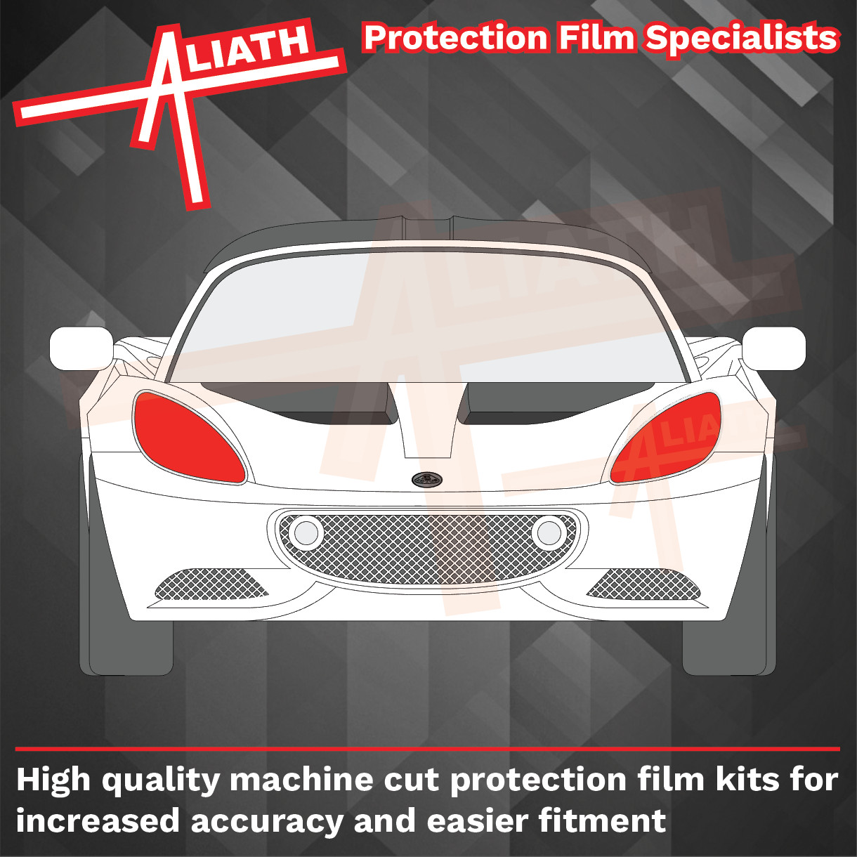 Fits Lotus Elise S3 Headlight CLEAR Stone Chip Guard Paint Protection film