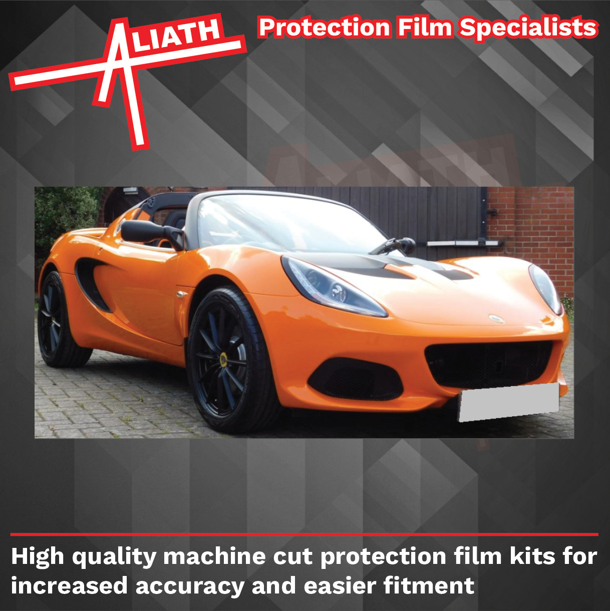 Fits Lotus Elise S3 Headlight CLEAR Stone Chip Guard Paint Protection film