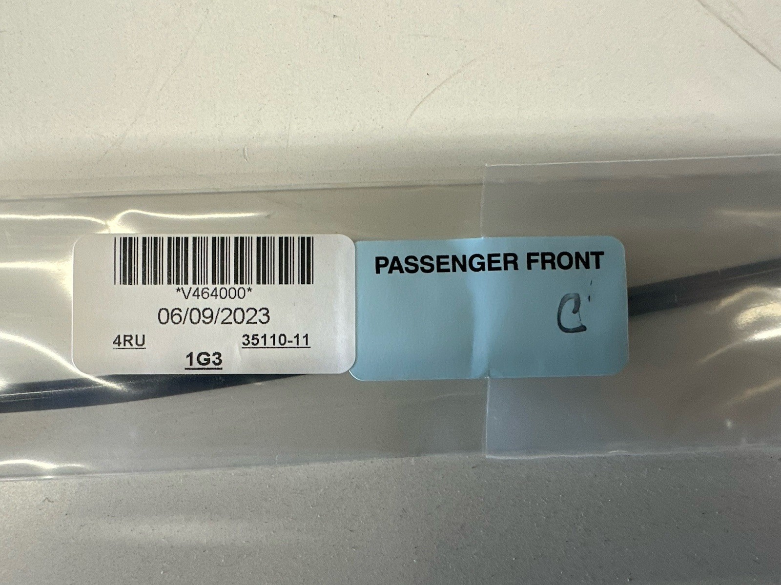 Genuine Toyota Right Front Door Edge Guard Paint Code 1G3 Magnetic Gre