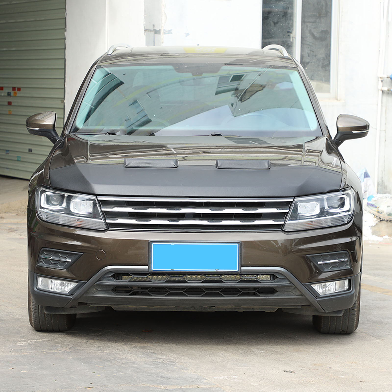Front Hood Cover Engine End Bra Protector for Volkswagen VW Tiguan 2018-24 Black