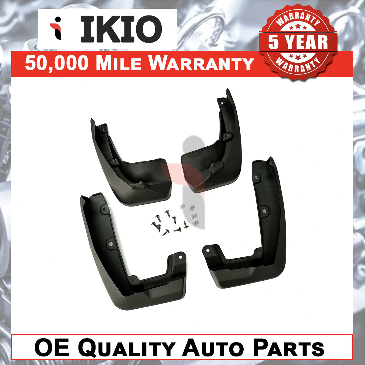 Full Set Rubber MudFlaps For Honda CR-V 2017-2020 Ikio