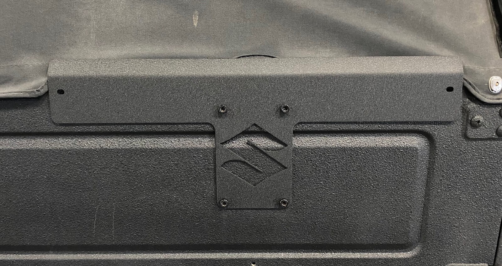 Suzuki Samurai Trail-Lite spare tire carrier block off plate custom mount
