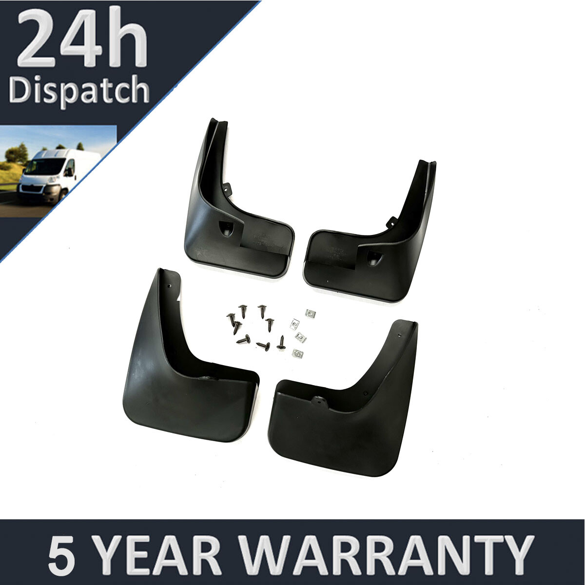 Tailored Mud Flaps Set of 4 For Citroen C2 2006-2013 Purevue