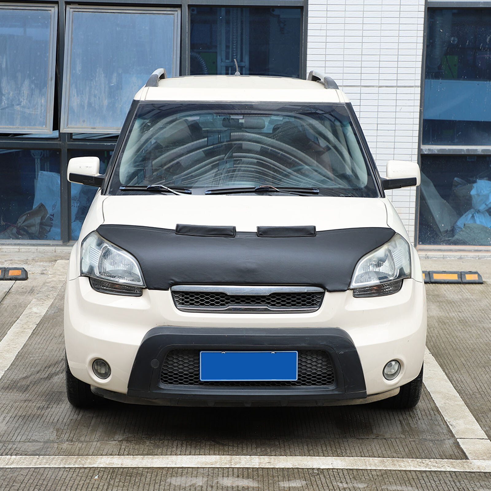 Front End Bumper Hood Mask Bra Cover Protection For Kia Soul 2009.-2013 Lether